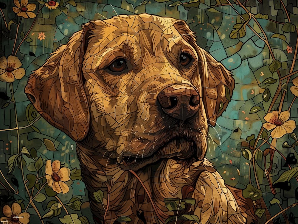 Yellow Labrador Fine Art Portrait 2