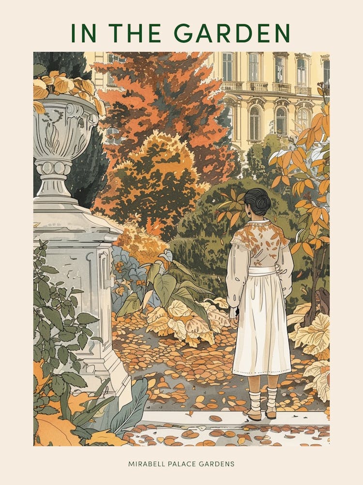 In The Garden Poster Mirabell Palace Gardens Austria 1