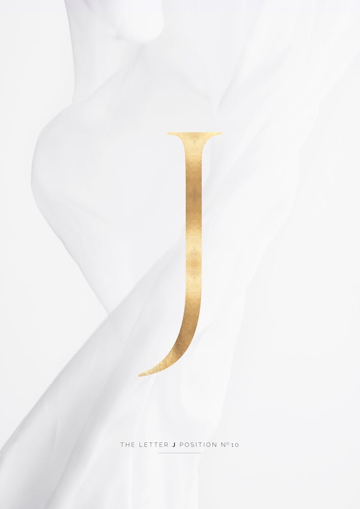 Letter J Gold