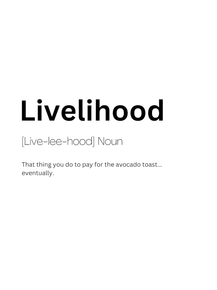 Livelihood Definition Meaning