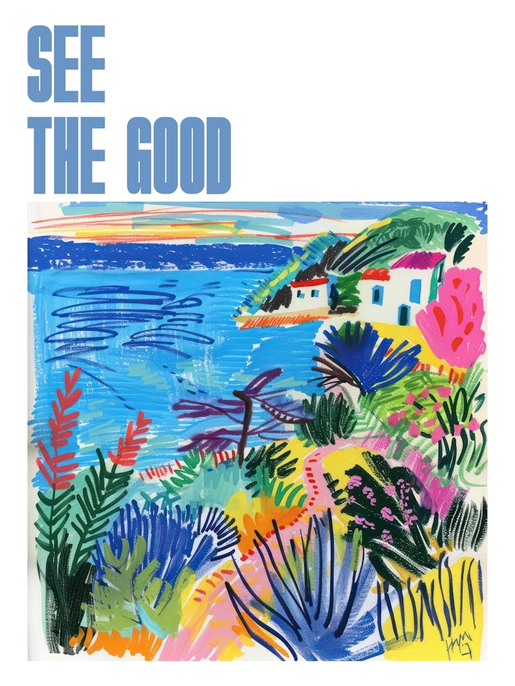 See The Good Poster Seascape Dream Matisse Style 7