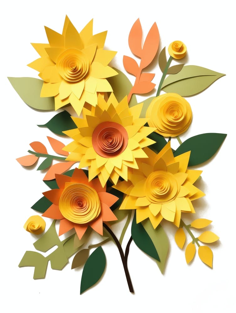Paper Sunflowers