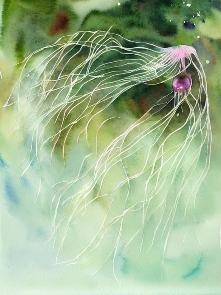 Box Jellyfish II Storybook Watercolour