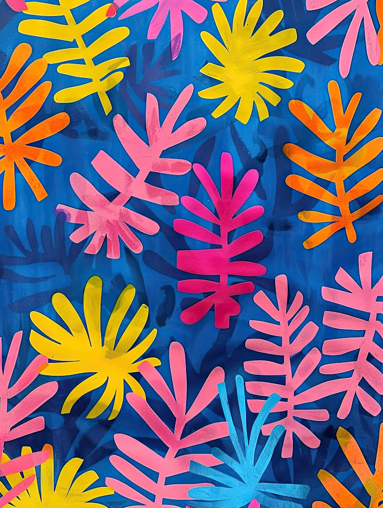 Abstract Jungle Matisse Style