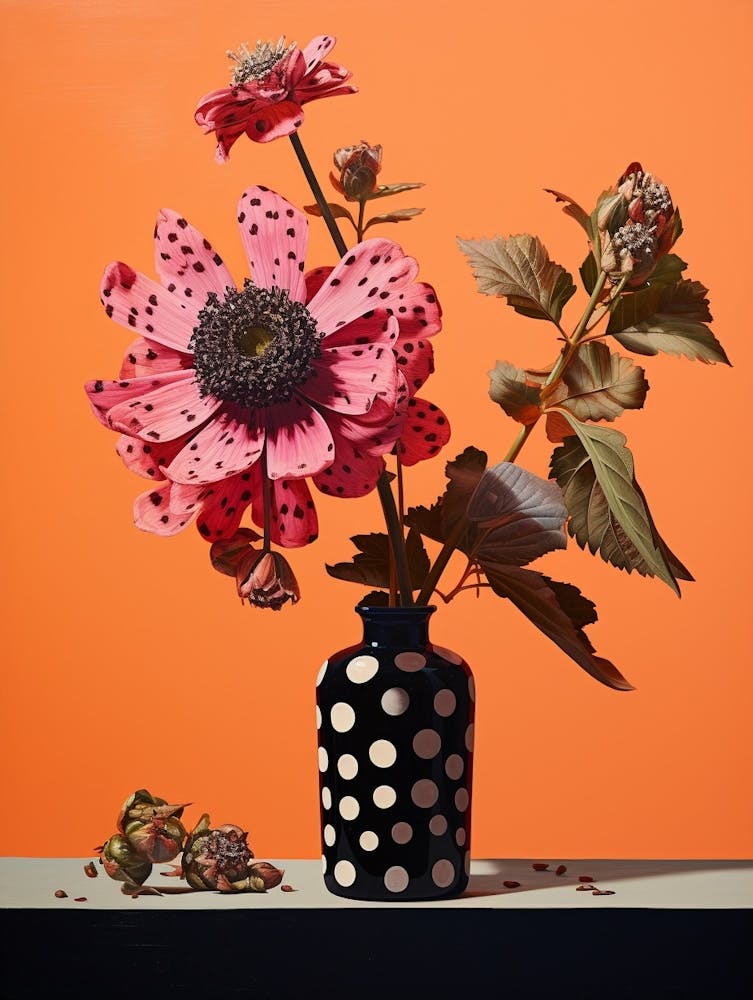 Surreal Florals Cineraria 2 Flower Painting