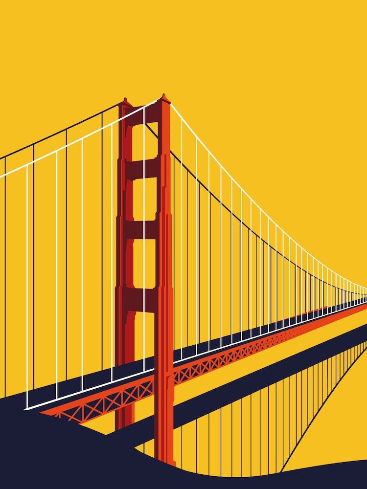 Golden Gate Bridge Yellow