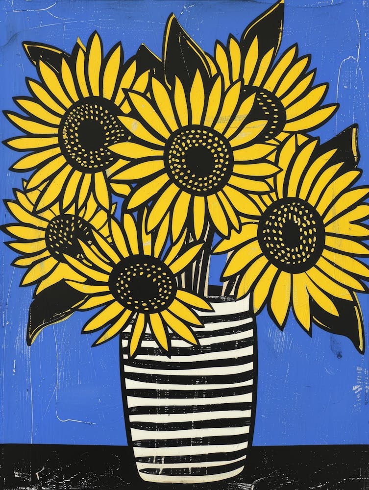 Sunflowers In A Vase 29