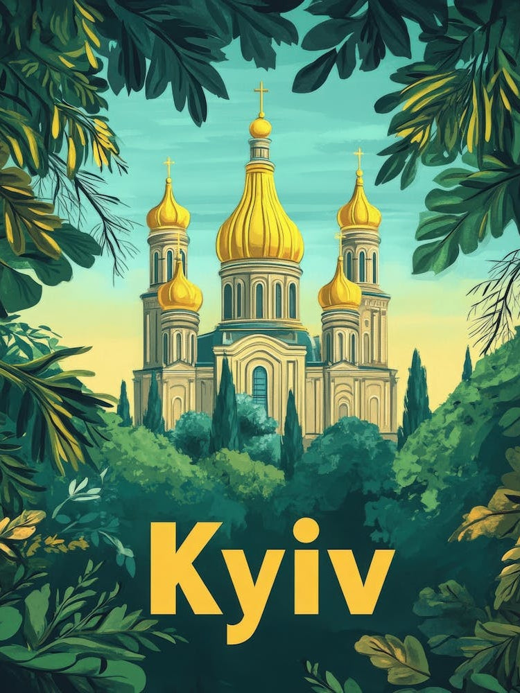 Aihrgdesign A Vintage Travel Poster Of Kyiv 5