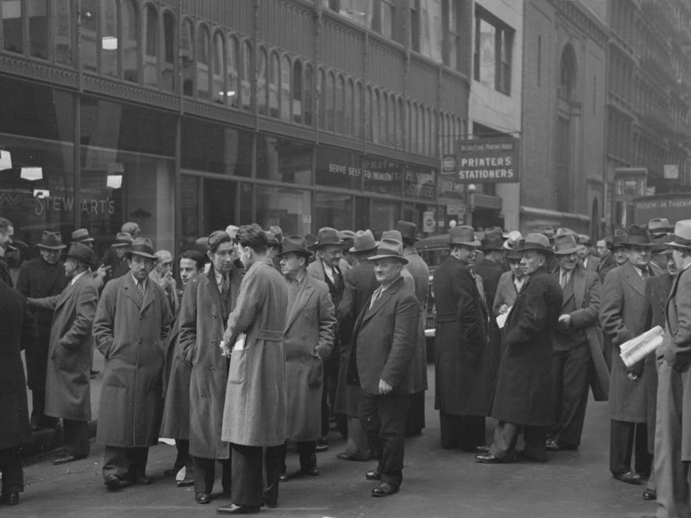 Untitled Photo, Possibly Related To Scene On 7th Avenue Near 38th Street, New York City By Russell Lee 1