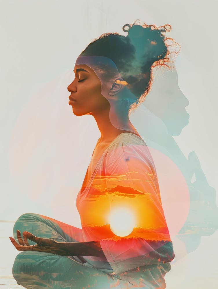 Meditating Woman 4
