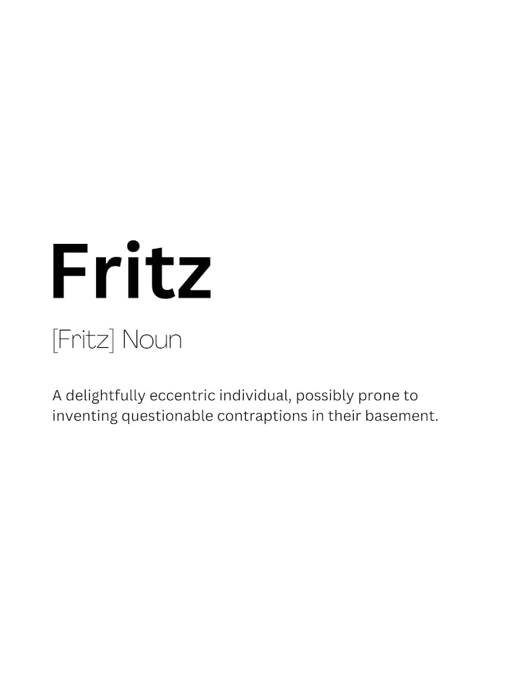 Fritz Definition Meaning