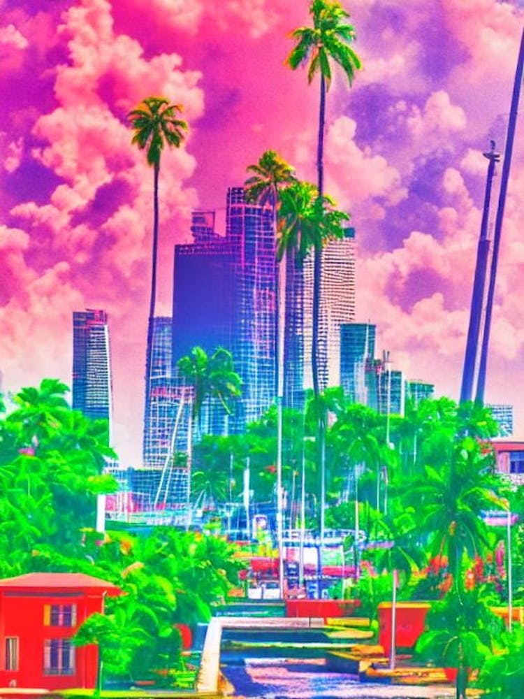 Port Of Port Of Spain Trinidad And Tobago Retro Risograph Print 2 harbour