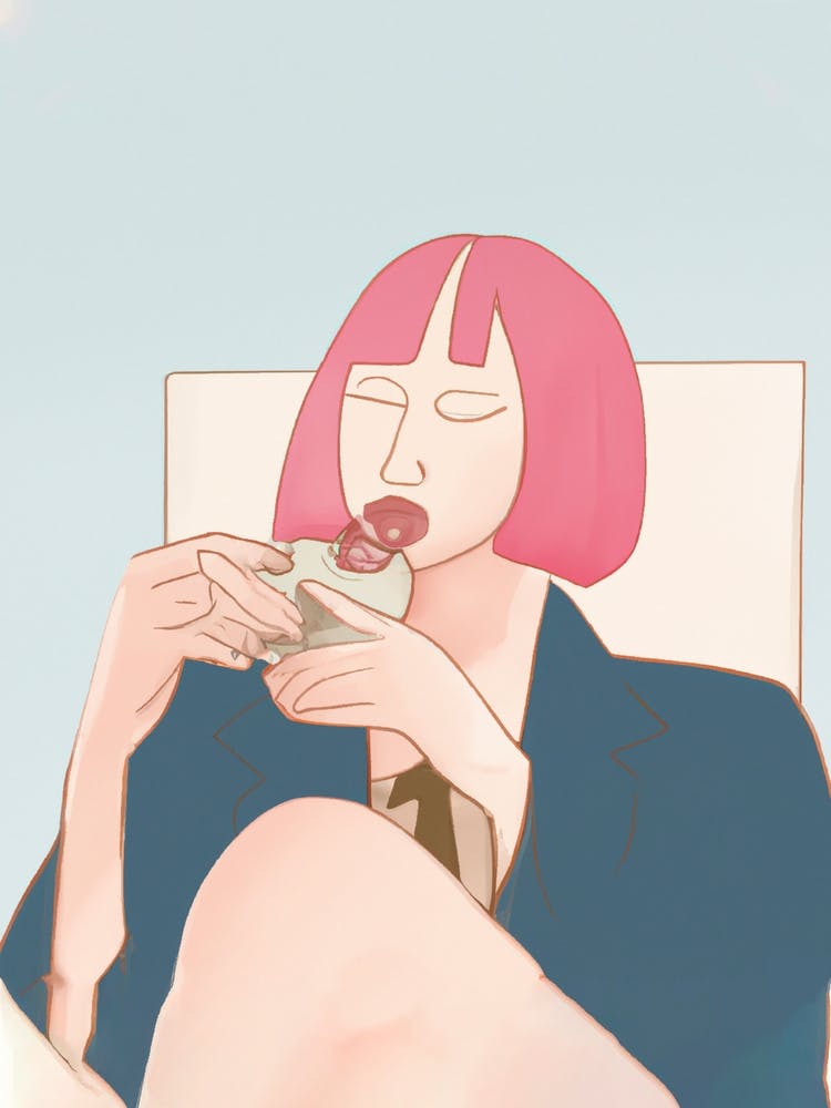 Woman Drinking Coffee