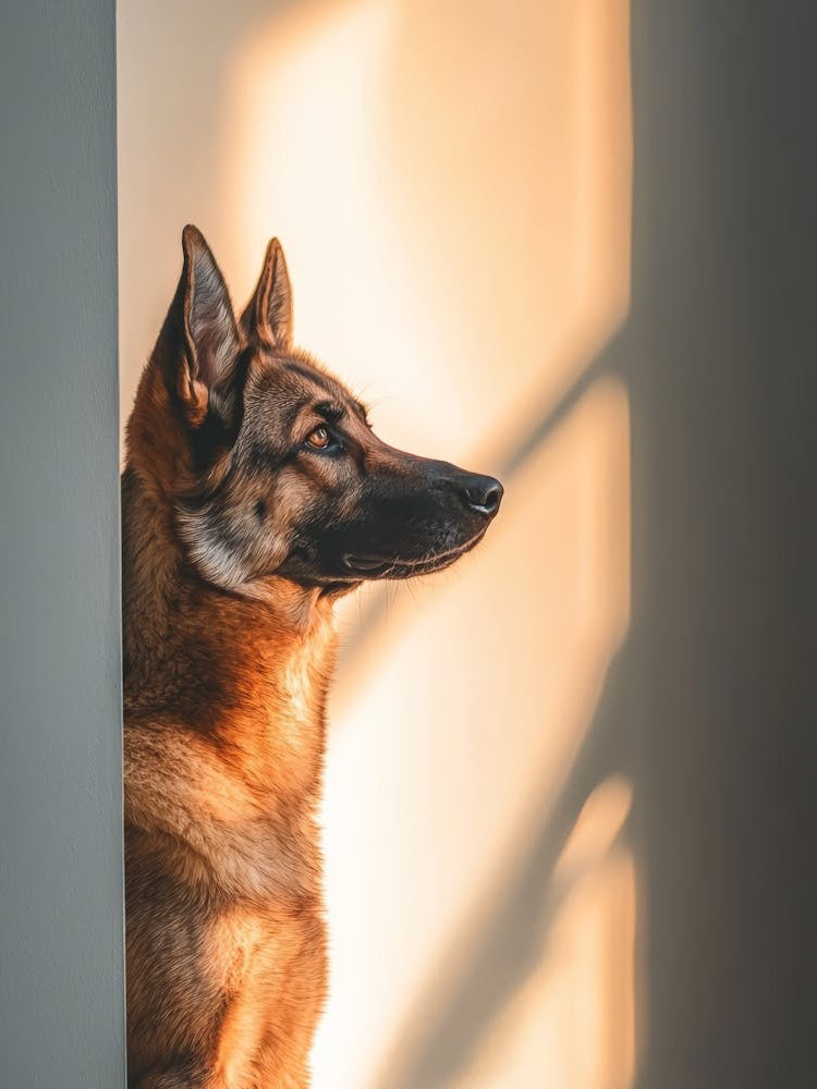 German Shepherd Dog. Generated AI. 1