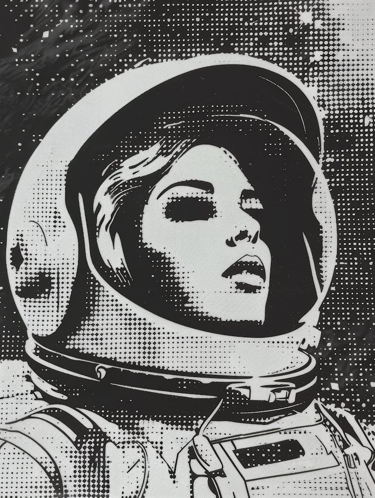 Space Girl Canvas Print