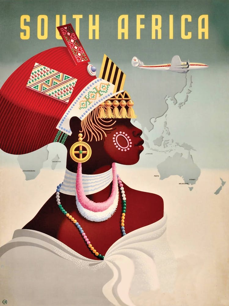 South Africa, Woman In Traditional Costume