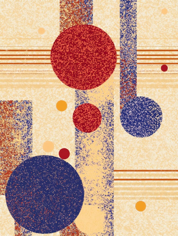 illustration featuring large and small circles 2