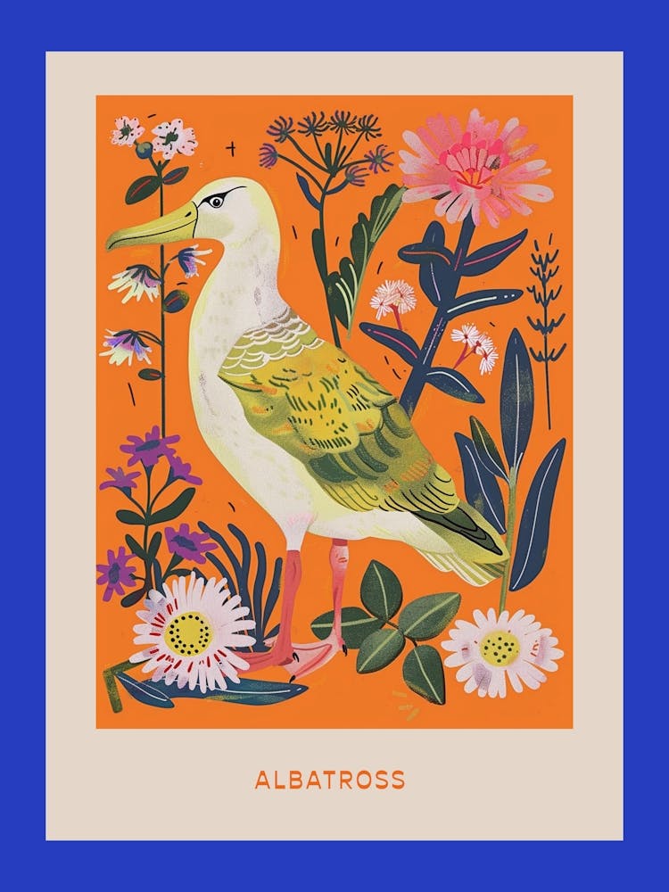 Spring Birds Poster Albatross 2