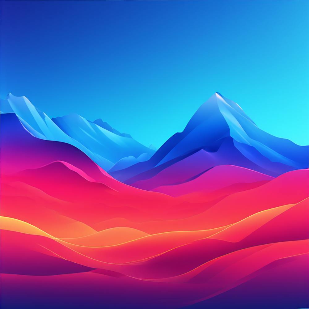 Abstract Mountain Landscape 7