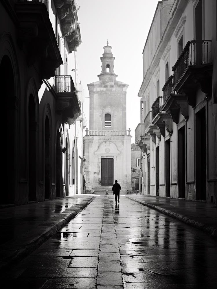 Lecce, Italien, Schwarz-Weiß Analoge Fotografie 3