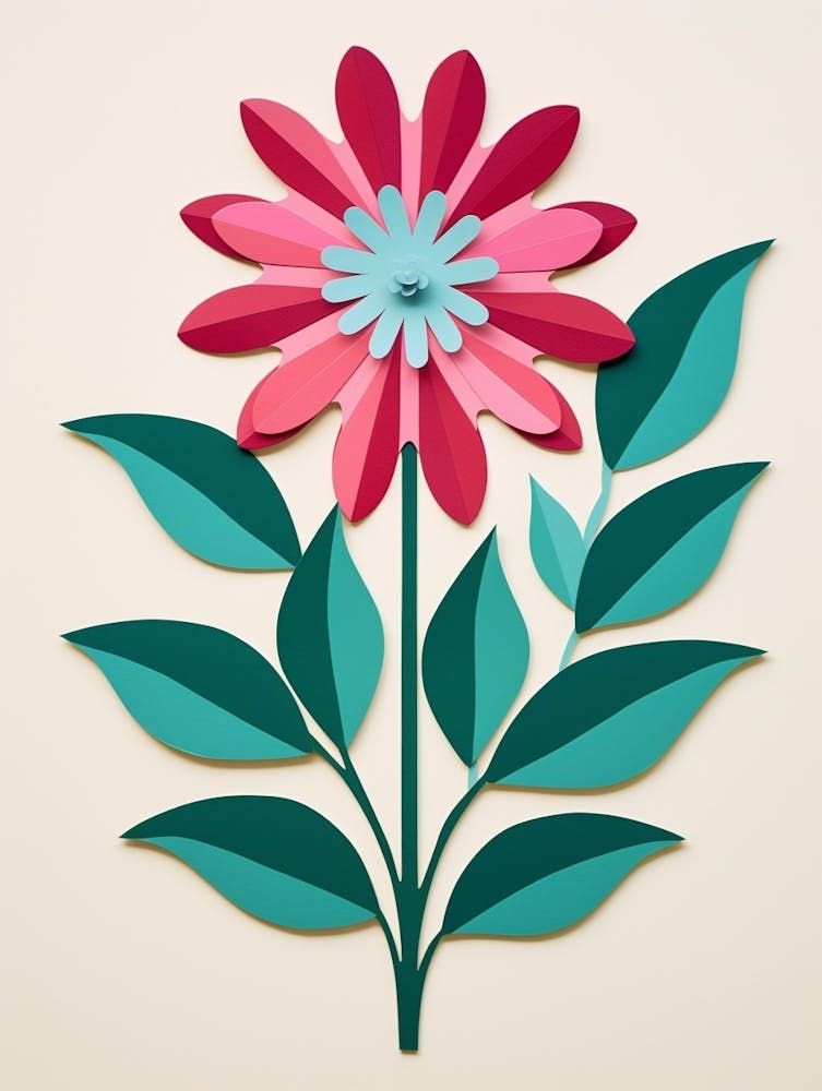 Cut Out Style Flower Art Veronica Flower 3