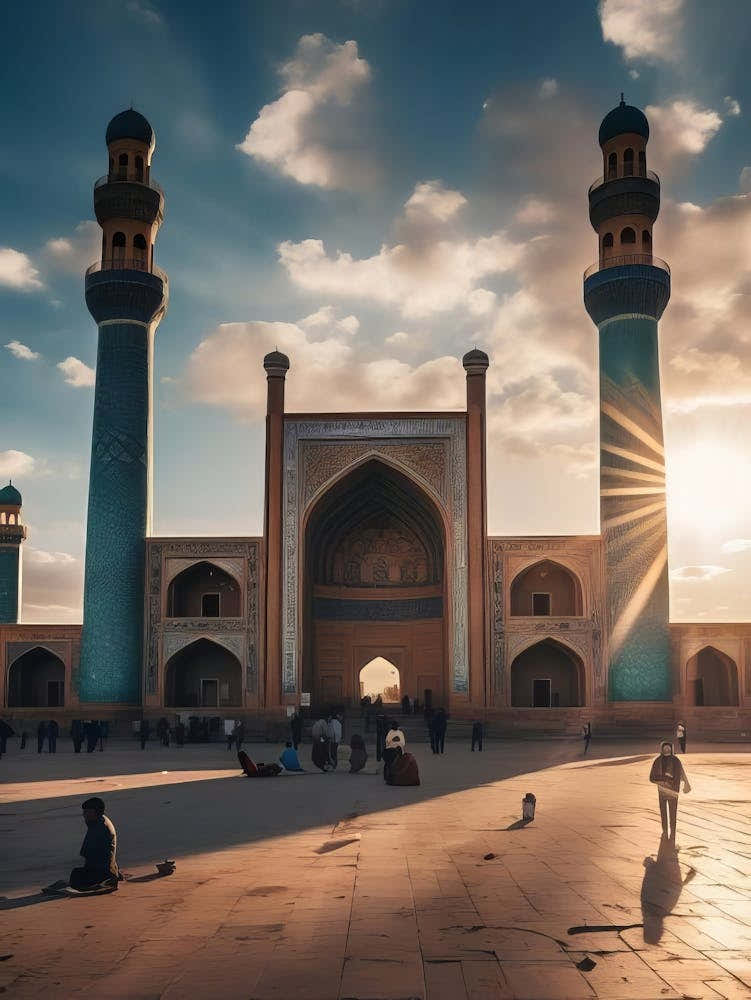 Afghanistan Print Mosque Wall Art Herat Poster Kabul Travel Poster Herat Print Kabul Map Best Birthday Gift