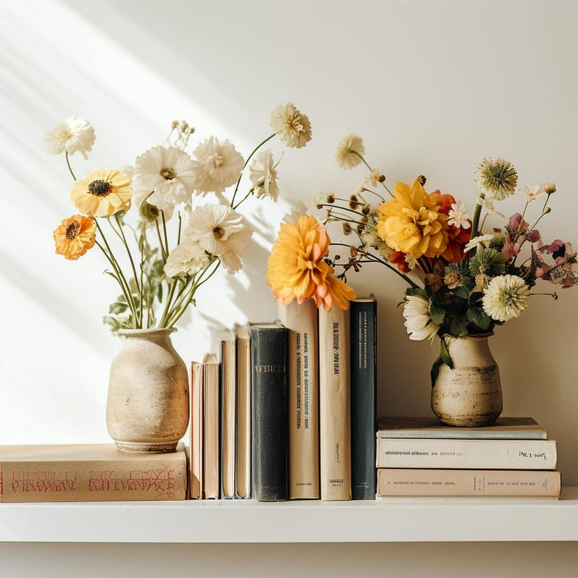 Vases And Books