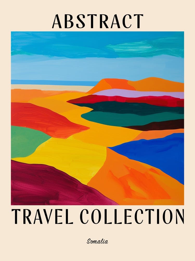 Abstract Travel Collection Poster Somalia 1