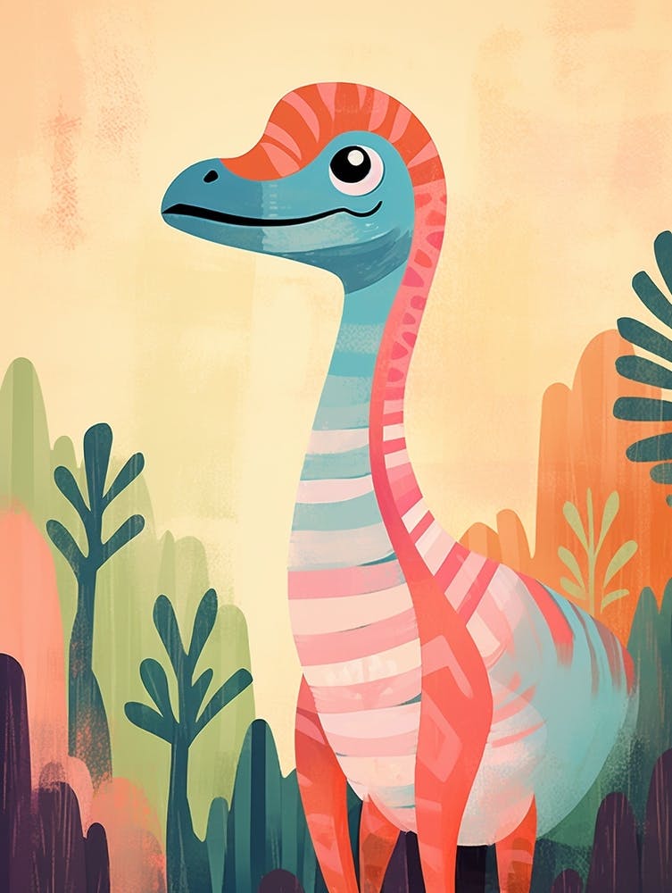 Colourful Dinosaur Dromaeosaurus 1