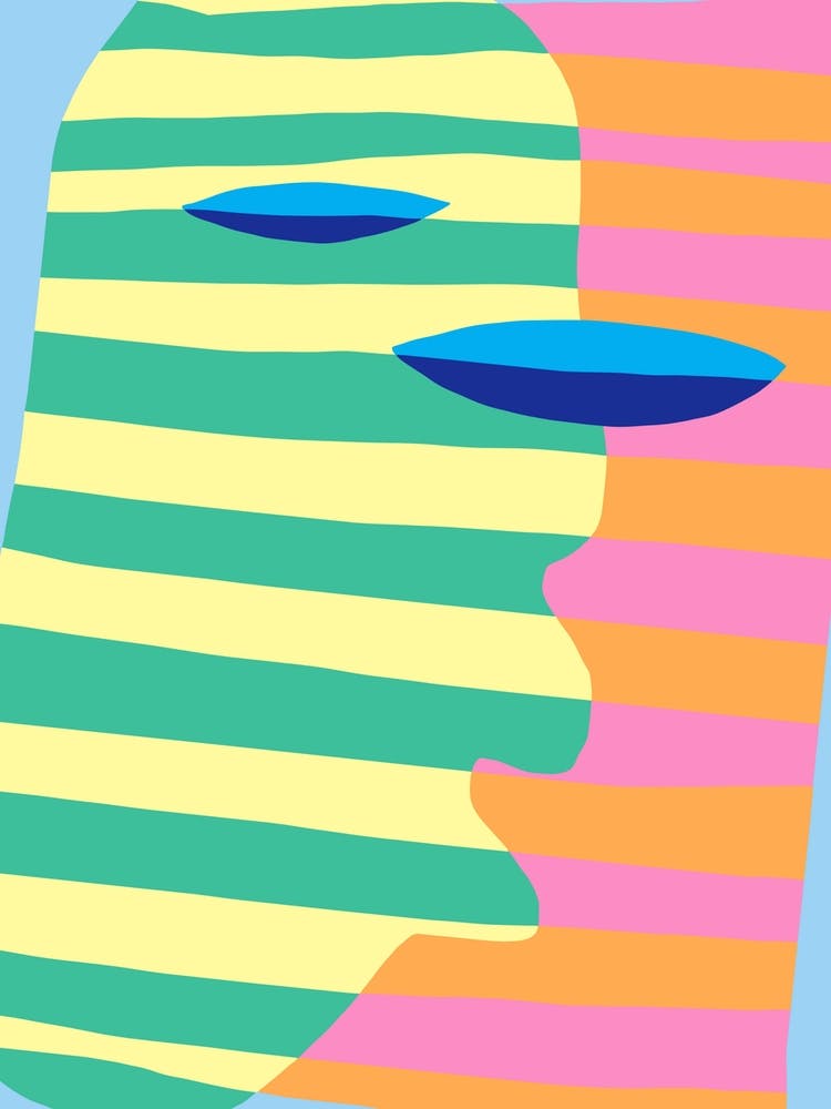 Abstract Stripe Minimal Collage 8