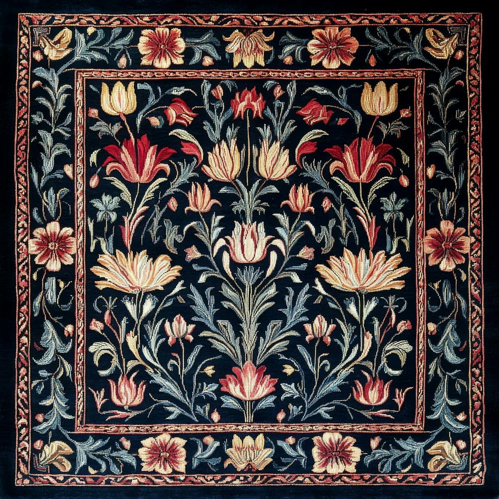 Tulpen-Wandteppich Kunst
