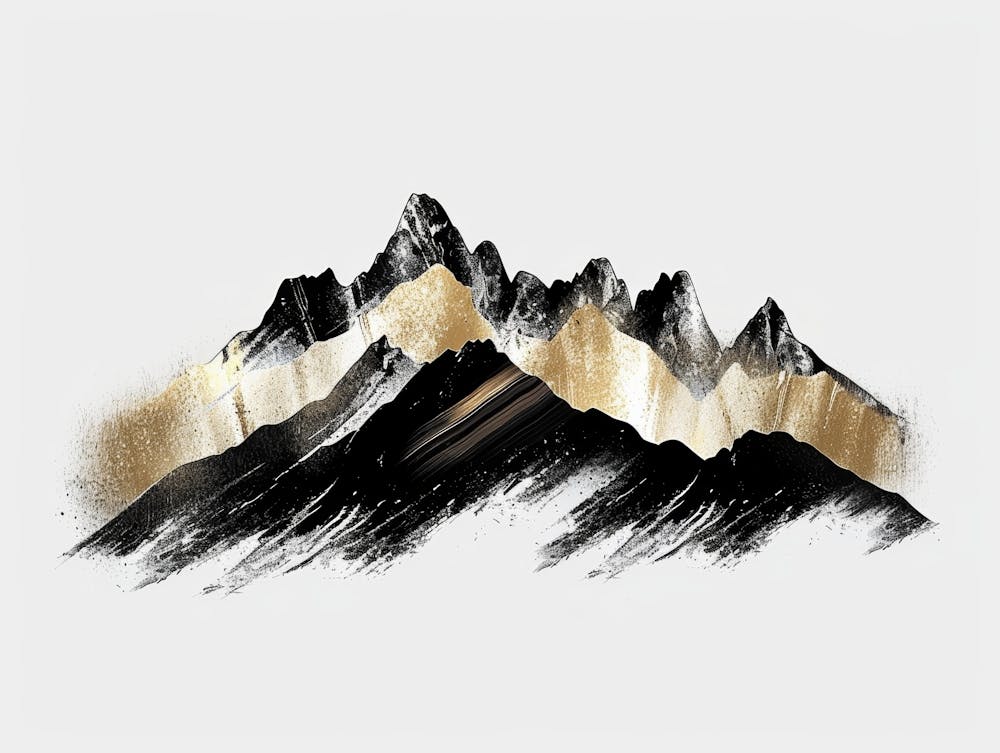 Gold Mountains Painting 3