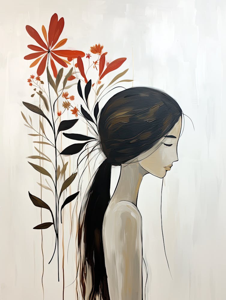 Spirit Of The Crescent Moon, Boho Art Style