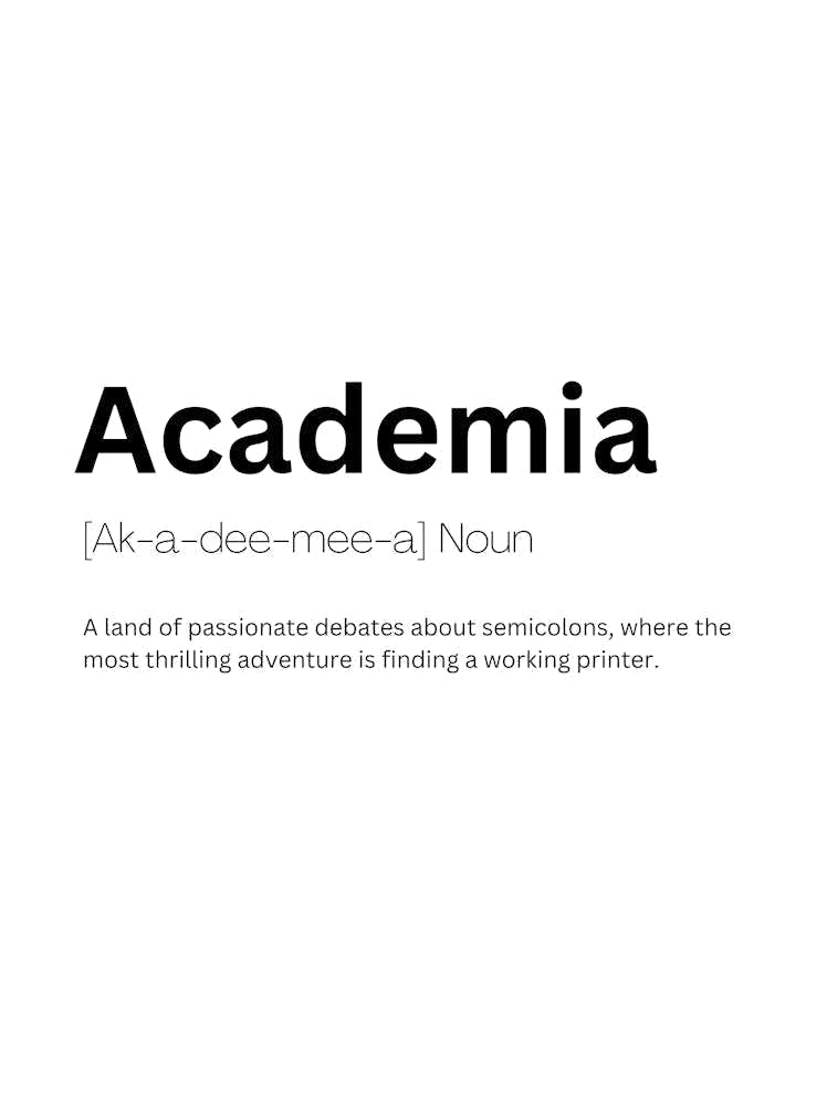 Academia Definition Meaning