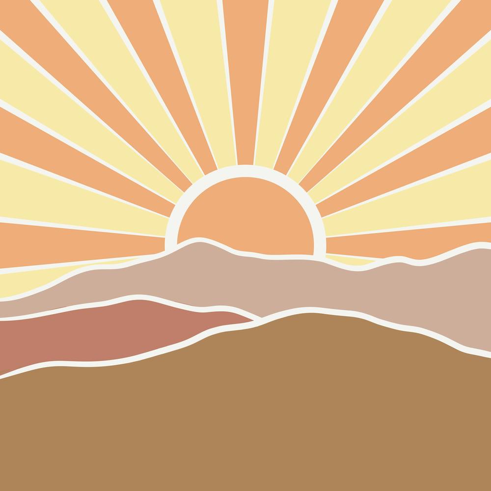 Sunset In The Mountains 2