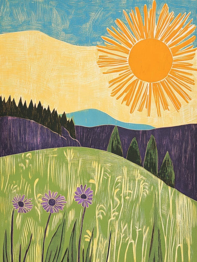 Sunrise In The Meadow