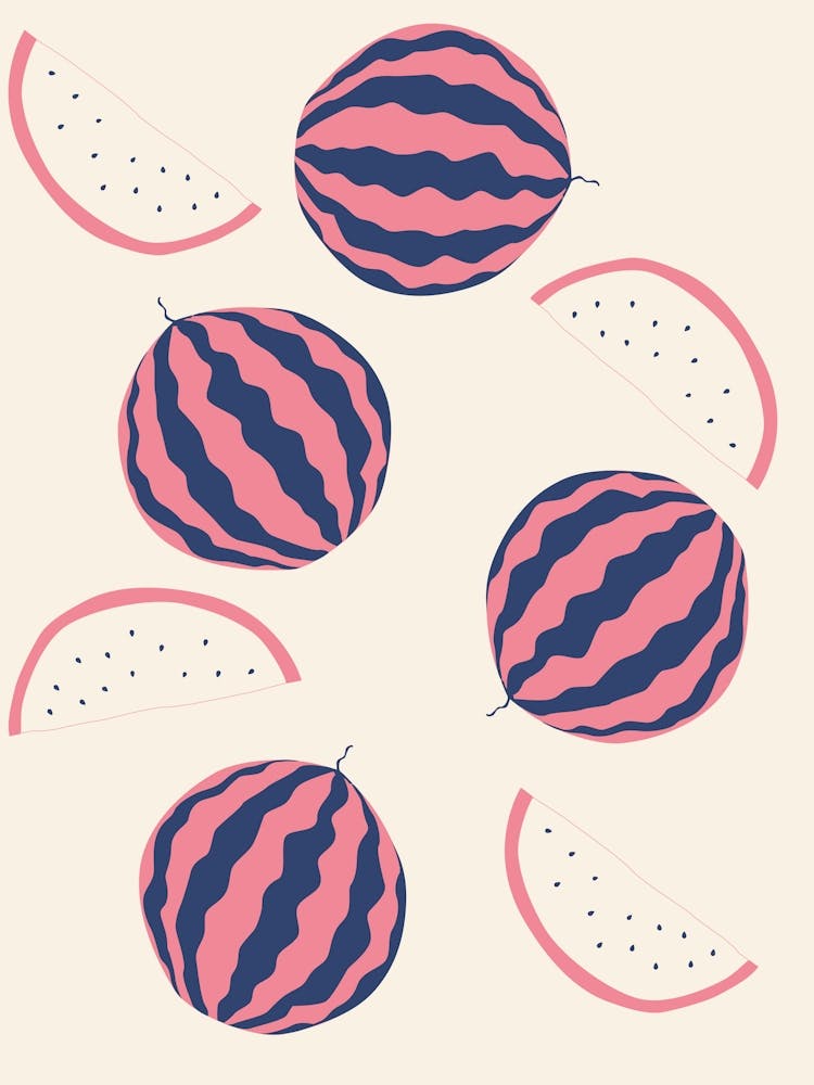 Sommerfrüchte in Wassermelone
