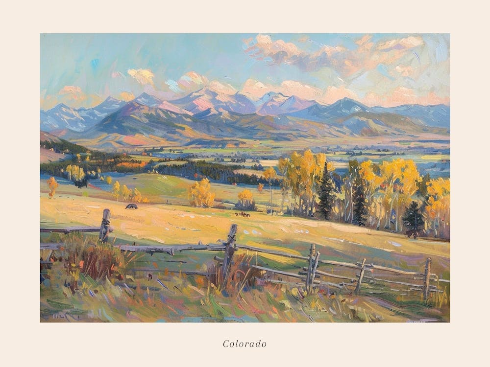 Western Landscapes Colorado 4 Poster