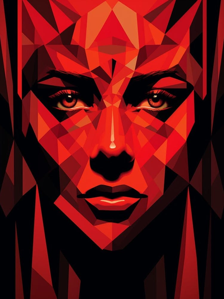 Abstract Geometric Lady 3