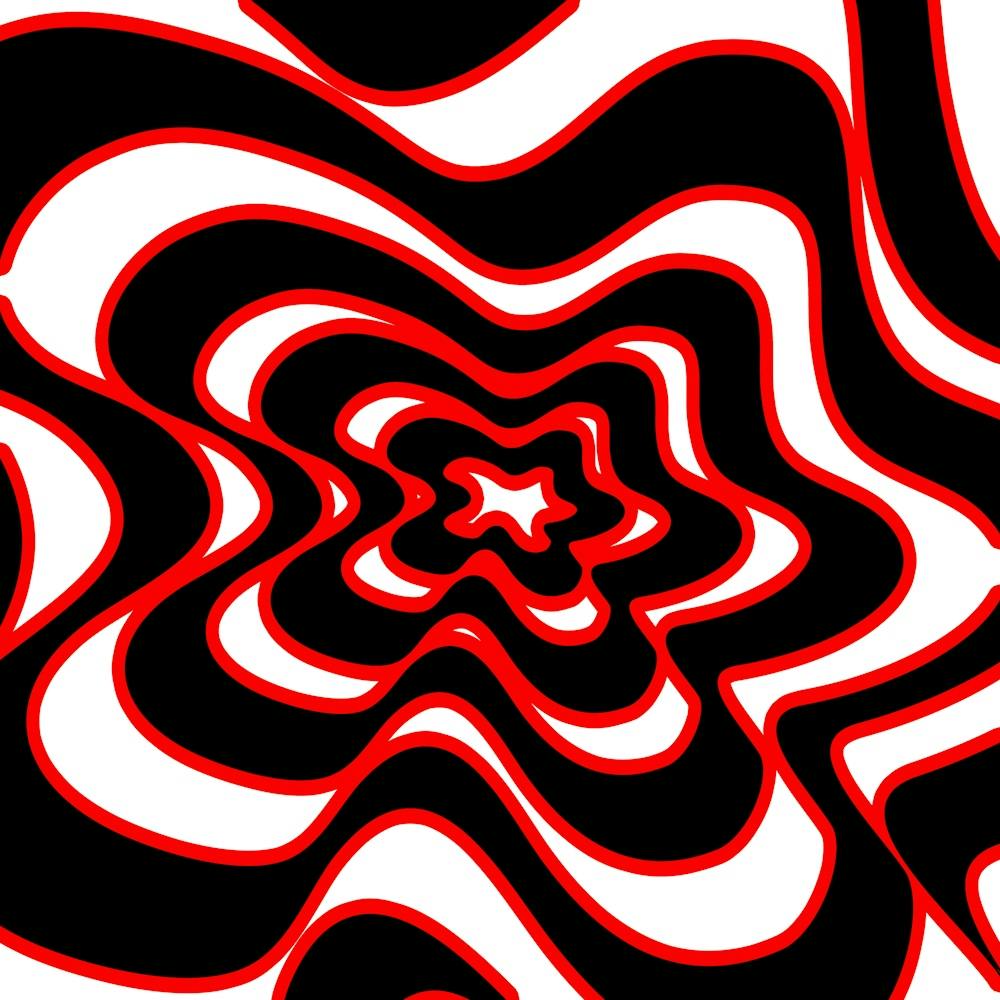 Black And Red Swirls