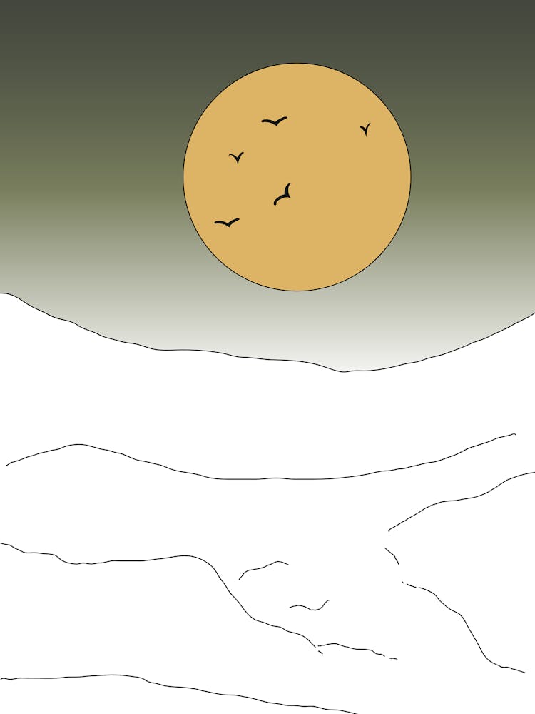 Sunrise Over Snowy Landscape