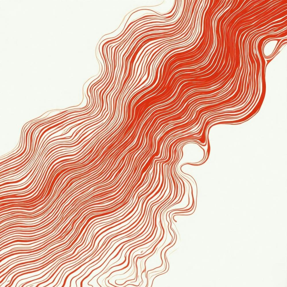 Abstract Red Wave