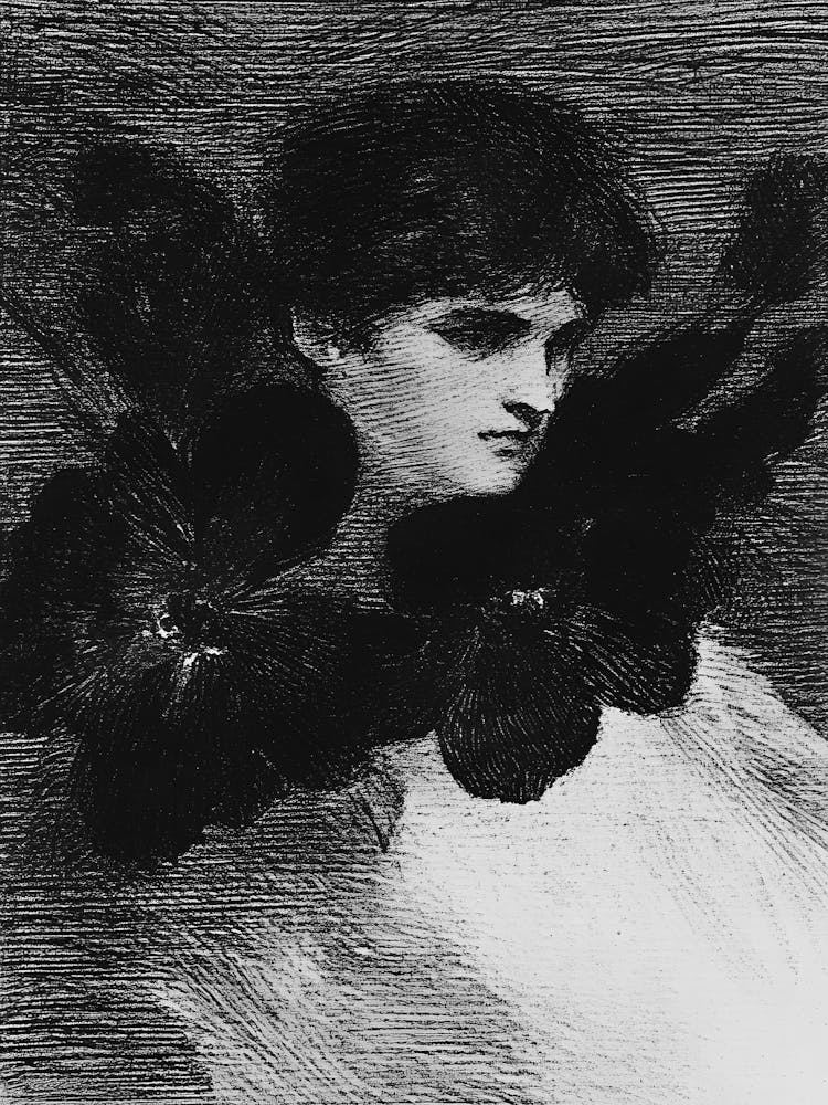 Woman With Flowers 3