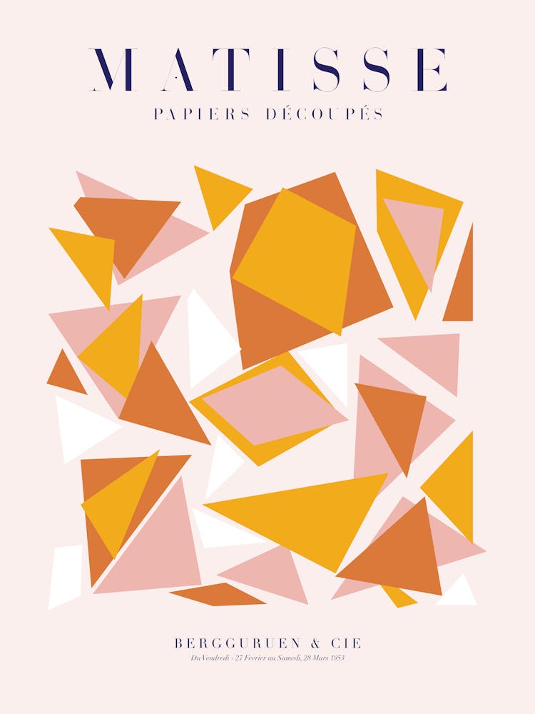 Polygones |Matisse Triptych 122 Center | Pop Art World 2025