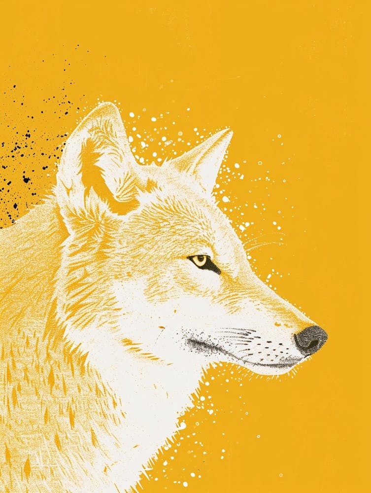 Yellow Arctic Wolf 3