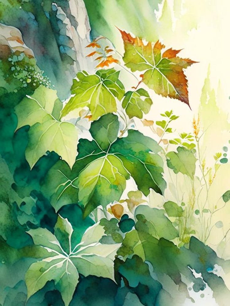 Poison Ivy In Rocky Mountains Landscape Pop Art 1