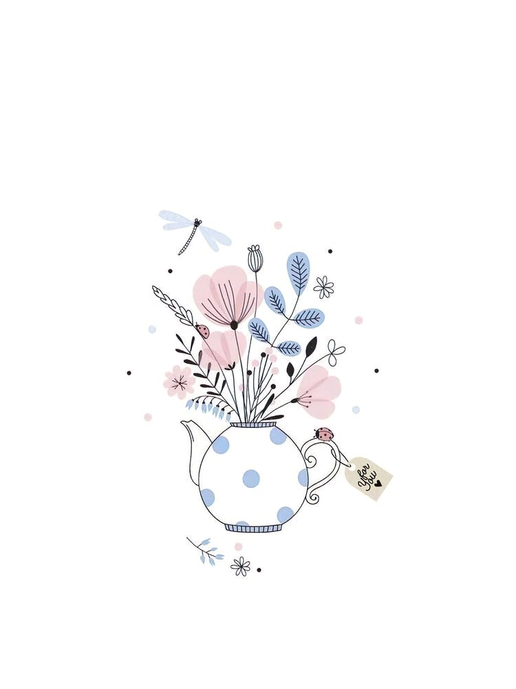 Teapot With Flowers