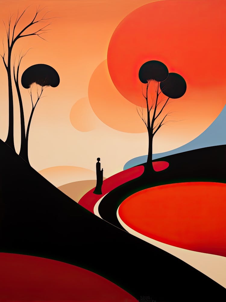 Cape Byron, Australia, Bold Outlines 4