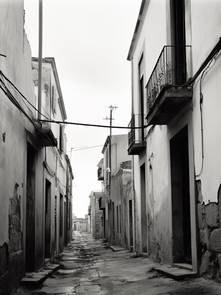 Alghero, Italy, Black And White Photography 1