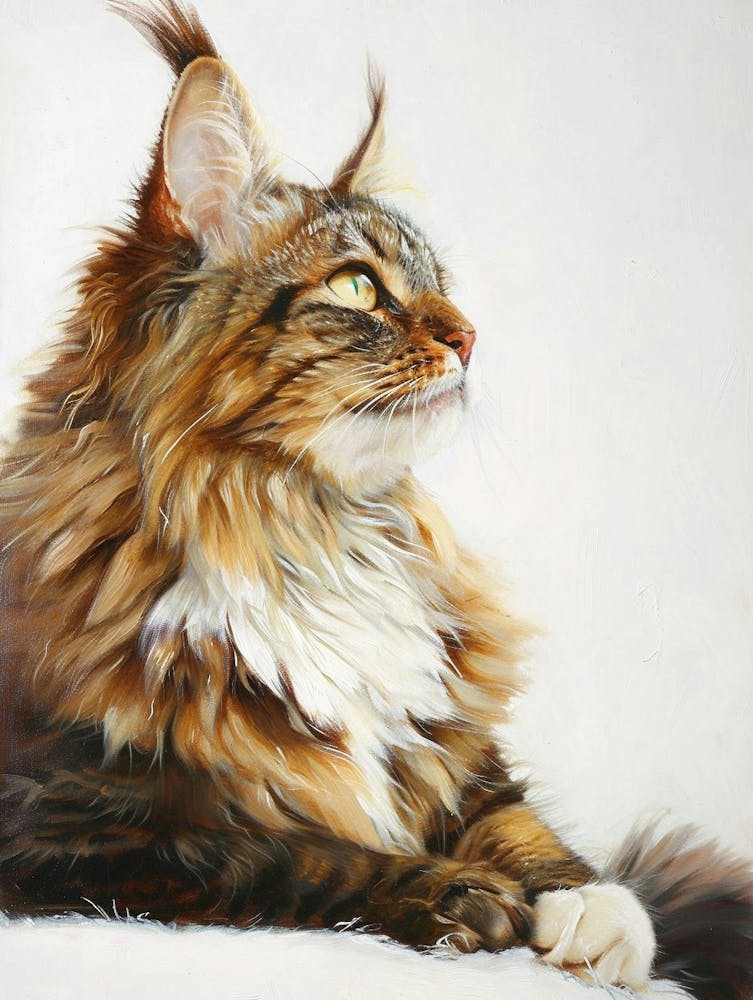 Maine Coon Painting 2